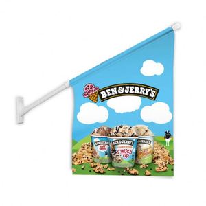 Outdoor Hanging Advertising Custom Wall Mounted <b>Flag</b> Aluminum Pole Custom Wall <b>Flag</b> - Product Image 4