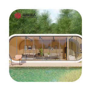 Diseño moderno Modular Casa prefabricada Sala de estar Jardín Pod Apple Cabin portátil oficina en casa 20 pies 40 pies - Product Image 1