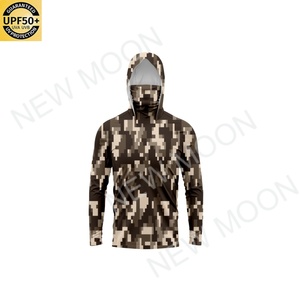 Customized Fishing Clothes Long Sleeve Men's Outdoor Hooded Quick Dry Fishing Shirt Sweatshirt Summer Hoodie - Product Image 4