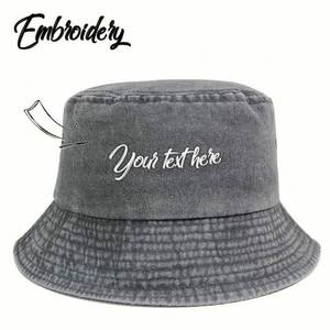 Chapeau Bob Léger Personnalisé d'Été avec Broderie pour Hommes et Femmes – Protection Solaire pour la Pêche, les Sorties Décontractées, le Cyclisme, la Plage et les Activités de Plein Air - Product Image 4