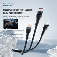 Câble de charge 3 en 1 65W, nylon tressé, USB vers IOS Micro Type-C, 1,2 m, 3A, chargeur rapide en métal pour smartphone et tablette