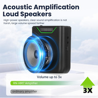 Microphone cravate sans fil UHF rechargeable USB avec haut-parleur pour utilisation en extérieur, réduction du bruit pour discours et enseignement