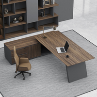 Ensemble de meubles de bureau de luxe moderne, bureau de chef de direction