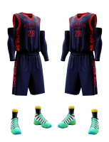 Ensemble de tenue de sport respirante et à séchage rapide pour le basketball, personnalisable