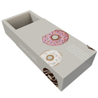 Boîtes d'emballage personnalisées de haute qualité pour biscuits macarons Boîte d'emballage biodégradable en papier avec tiroir pour biscuits avec fenêtre