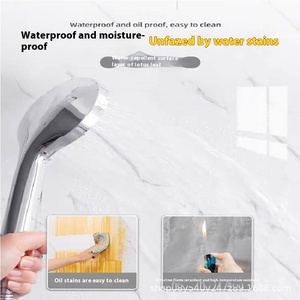 Autocollants muraux en PVC géométriques 3D en marbre modernes, imperméables, résistants à l'humidité, ignifuges et autocollants pour la <span class=keywords><strong>cuisine</strong></span> et le salon - Product Image 3