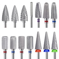 Fraise à ongles en acier tungstène haut de gamme ; Élimination rapide des cuticules, prétraitement, lime/défonceuse double face, retrait rapide du gel