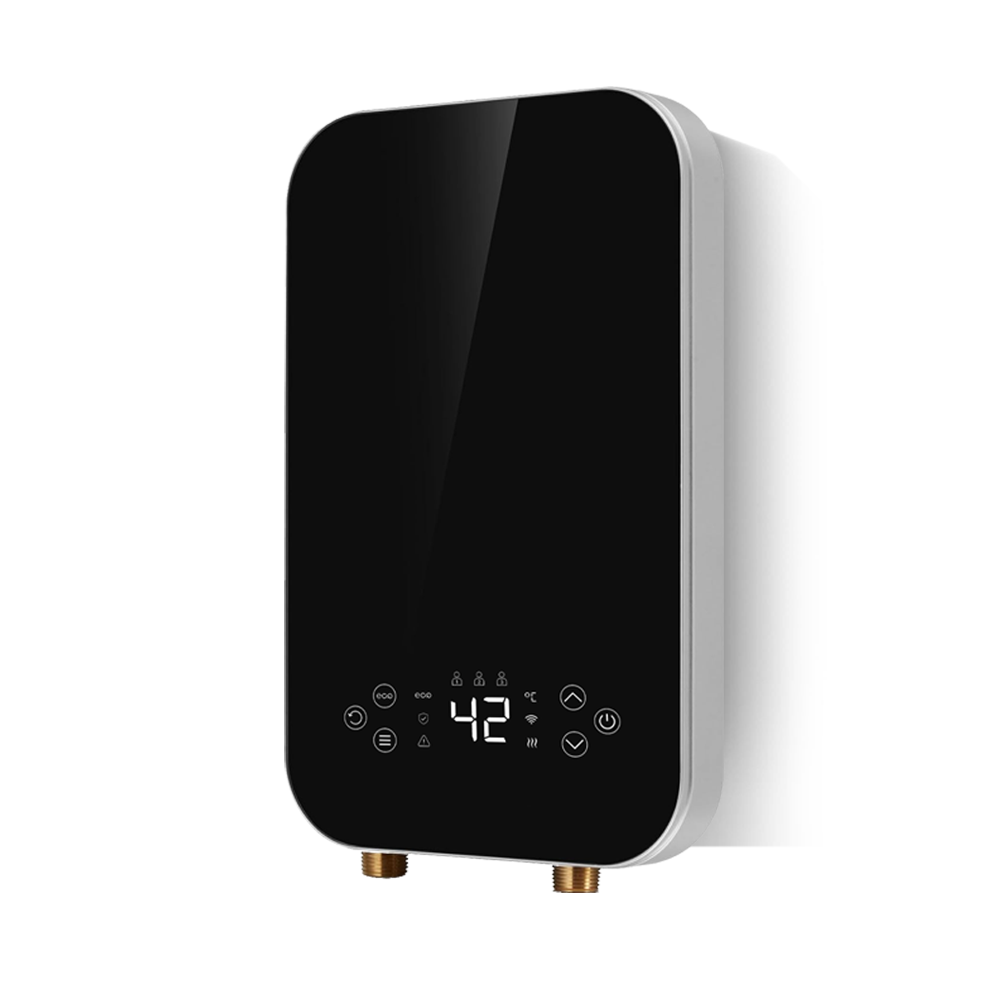 220V 3.5kw Portable Wall-mounted WiFi App Control Bathroom Use Instant Electric Water Heater With Built in Booster Pump