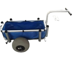 Chariot de plage en <span class=keywords><strong>aluminium</strong></span> avec <span class=keywords><strong>roues</strong></span> à ballons, <span class=keywords><strong>brouette</strong></span> légère pour usage extérieur - Product Image 1