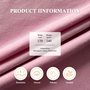 Tissu 100% coton biologique pour bébé, vente en gros - Product Image 2