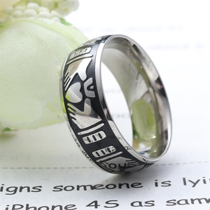 Heart Shape Titanium Steel <b>Ring</b> <b>Silver</b> Women's Fashion Jewelry Gift 23030 - Product Image 3