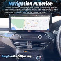Pantalla Táctil OLED de 12.3 Pulgadas para el Tablero de Instrumentos de Ford Focus Mk4 2019-2023, Reproductor Multimedia Android Auto GPS, Estéreo, CarPlay, Navegación