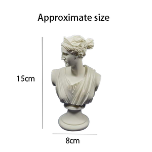 Statue d'art en albâtre de la déesse de la chasse de la Grèce antique, buste élégant - Product Image 6