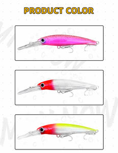 Vente en gros d'appâts durs en plastique ABS haute simulation flottant leurre de pêche artificiel Pesca méné 155mm 67g leurre méné pour bar - Product Image 5