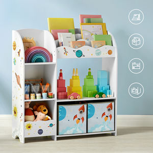 Meubles pour enfants personnalisés <span class=keywords><strong>SONGMICS</strong></span>, bibliothèque en bois d'intérieur, armoire de <span class=keywords><strong>rangement</strong></span> avec boîte de <span class=keywords><strong>rangement</strong></span> en tissu non tissé - Product Image 2