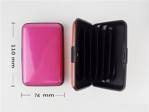 Porte-cartes en métal aluminium coloré, étanche, pour cartes d'identité, cartes de crédit, portefeuille pour hommes et femmes - Product Image 4