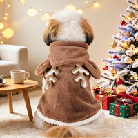 Vêtements pour animaux de compagnie de qualité supérieure, adorable combinaison à capuche pour chiens de petite taille, idéale pour les fêtes de Noël et les séances photo