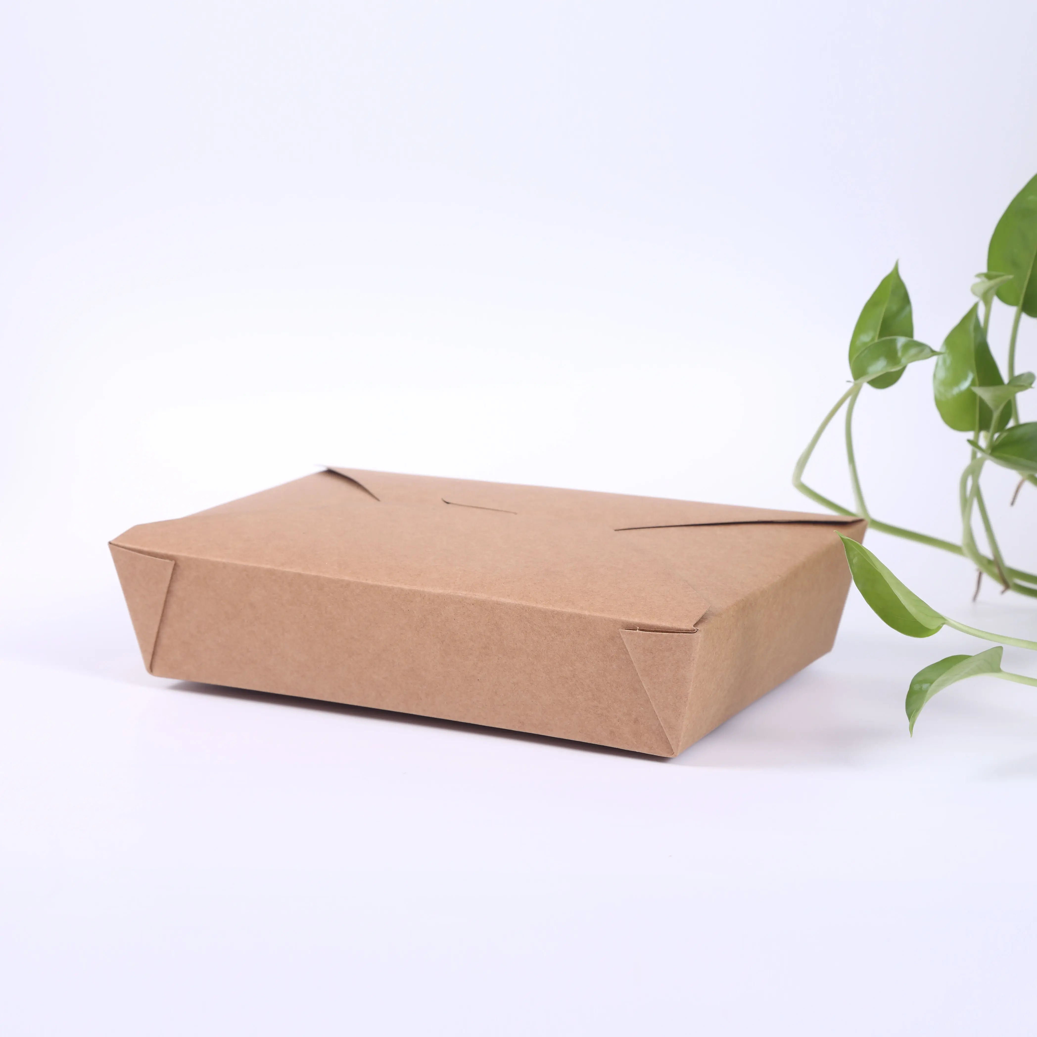 Vente chaude épicerie conteneur de papier alimentaire Jetable récipient salade boîte de papier pour <span class=keywords><strong>hamburger</strong></span>, boîte à burger en carton