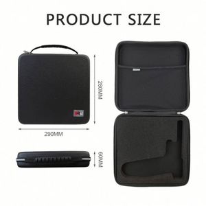 Étui de voyage pour accessoires de coiffure, étui de rangement pour sèche-cheveux et brosse, sac rigide en EVA pour sèche-cheveux - Product Image 3