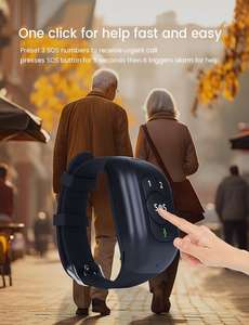 Cat 1 SOS <span class=keywords><strong>GPS</strong></span> LBS WIFI Tracking <span class=keywords><strong>Bracelet</strong></span> V48 Montre audio pour personnes âgées 4G Montre intelligente Surveillance vocale à distance Grande batterie Smartwatch - Product Image 2