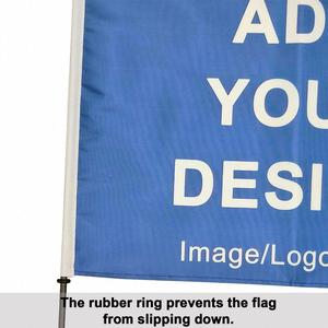 ธงติดฝากระโปรงรถยนต์แบบกำหนดเอง เป็นมิตรกับสิ่งแวดล้อม ทำจากโพลีเอสเตอร์ พิมพ์สองด้าน พร้อมคลิปหนีบกระจกรถยนต์ ดีไซน์เสาพลาสติก - Product Image 4