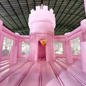 Parc de trampolines gonflables commerciaux pour enfants avec château gonflable et parcours d'obstacles pour des aventures amusantes - Product Image 2
