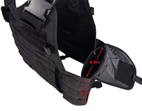Gilet tactique en nylon balistique de haute qualité, réglable, imperméable, pour l'extérieur, avec porte-plaques et système MOLLE, équipement de défense personnelle