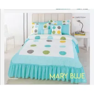 Set Copripiumino King Size 3 Pezzi in Cotone con Ricamo Floreale Stile Pastorale per Uso Domestico Tutte le Stagioni - Product Image 4