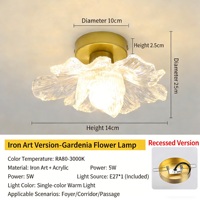 Lustre LED moderne en bois et acrylique en forme de fleur de lotus, télécommande, pour salon, couloir, allée, luminaire suspendu