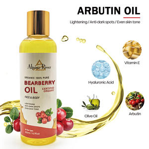 Etiqueta privada vegana vitamina C productos para el cuidado de la piel blanqueamiento de la piel incluso el tono de la piel ACEITE DE Arbutina Aceite Corporal de gayuba para piel negra - Product Image 4