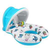 Vente en gros anneau de natation gonflable à double cercle siège flottant pour piscine gonflable adapté à la mère et à l'enfant