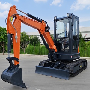 Frete Grátis, Mini Escavadora Hidráulica Multifuncional Nova de 3 Toneladas e 3,5 Toneladas, Certificação CE EPA, Fábrica de Escavadoras - Product Image 4