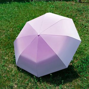 Paraguas Plegable Automático de 8 Varillas con Protección UV, Diseño Degradado a la Moda, Resistente al Viento, en Varios Colores, con Logotipo Personalizado - Product Image 3
