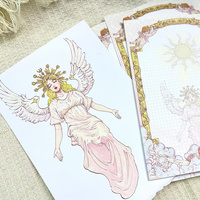 Ilustración Dibujada a Mano, Papel de Arte Impreso Personalizado, Impresión Offset, Encuadernación Perfecta, Tapa Blanda, Estampado en Caliente, Papelería de Oficina en Blanco
