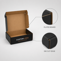 Boîte d'expédition pliable en carton ondulé pour e-commerce, impression personnalisée, boîte avion pour l'expédition de vêtements