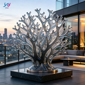 Escultura de Resina Transparente Personalizable en Tamaño y Color con Acabado Cepillado Duradero, Diseño de Árbol de <span class=keywords><strong>Coral</strong></span> para Decoración Navideña o Regalo - Product Image 1