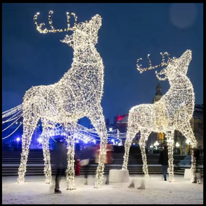 Décorations de Noël extérieures, motif renne lumineux à LED - Product Image 4