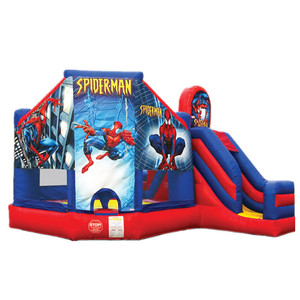 Spider Man inflatable combo slide inflatable bouncer bounce house spiderman for child - Product Image 1