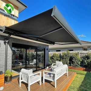 Auvent de protection solaire extérieur pliable électrique en PVC moderne de qualité supérieure <span class=keywords><strong>4x3</strong></span> mètres - Product Image 1