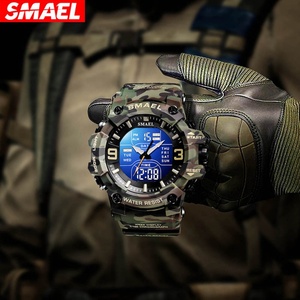 Orologio <span class=keywords><strong>di</strong></span> Lusso Smael 8049MC <span class=keywords><strong>da</strong></span> <span class=keywords><strong>Uomo</strong></span>, Orologio Mimetico Resistente all'Acqua 5ATM, Orologio Digitale al Quarzo Sportivo <span class=keywords><strong>da</strong></span> <span class=keywords><strong>Uomo</strong></span> con Scatola - Product Image 6