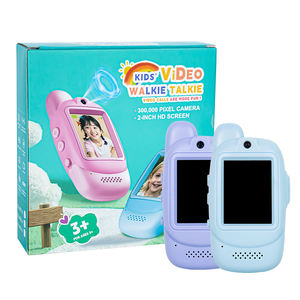 Mini talkie-walkie pour enfants, lot de 2, rechargeable, 2,4 G, longue portée, <span class=keywords><strong>chat</strong></span> vidéo en temps réel, résistant, garçons filles, âge 3-5 ans, deux pièces - Product Image 6