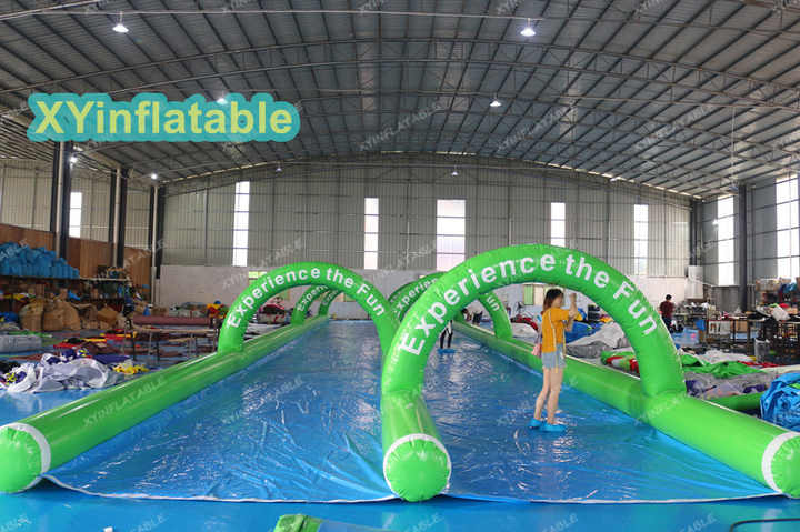 Customized Double Lane Inflatable Slip 'N Slide 1000ft PVC Water Slide ...