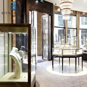 Vitrine de présentation de bijoux de luxe personnalisée moderne, vitrine de présentation, armoire de présentation verrouillable en verre - Product Image 6