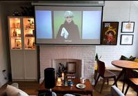 Écran de projection manuel TELON à déroulement automatique, 150 pouces, auto-bloquant, blanc mat