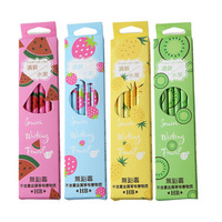 Soododo 2026 – Nouveau Set de Crayons Créatifs en Forme de Fruits – Papeterie Mignonne pour l'Apprentissage – Cadeau et Récompenses pour Enfants – Stylo d'Écriture Cartoon pour Étudiants