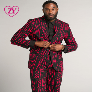 Chaqueta ligera con estampado africano Hami para hombre, chaqueta informal americana Tribal negra magenta para hombre, abrigo personalizado al por mayor - Product Image 1