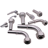 20411 20441 20491 Jic/npt/bsp/sae/din/métrique Raccords de tuyaux hydrauliques réutilisables Sertissage pivotant métrique