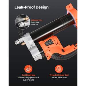 Kit de pistolet à graisse électrique sans fil 20V avec batterie et tuyau de 30 pouces Outil d'entretien domestique pratique - Product Image 4