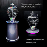Luft geblasene Lotterie maschine mit Diamant zylinder für Lotto spiele DR50
