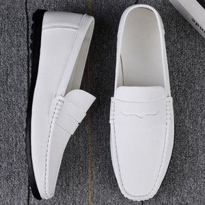 Mocasines de Hombre con Suela Suave, Microfibra, Color Blanco y Negro, Forro de Malla, Plantilla de EVA, para Todas las Temporadas - Product Image 2